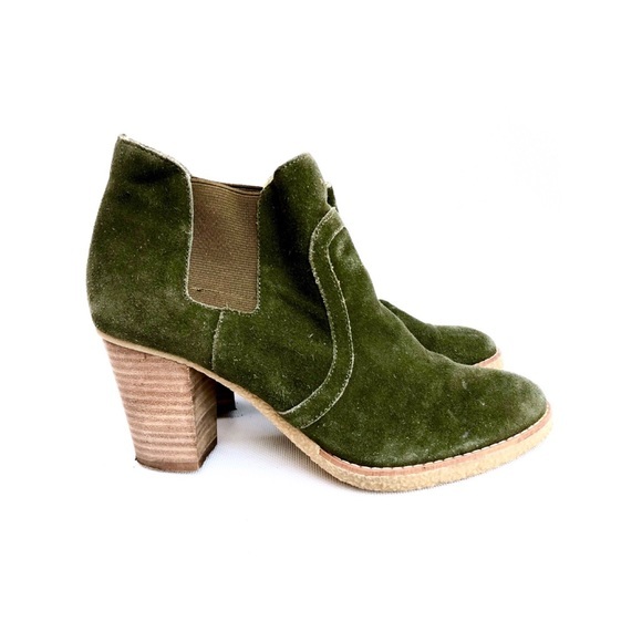 Gap Green Suede Ankle Boots - Picture 3 of 8